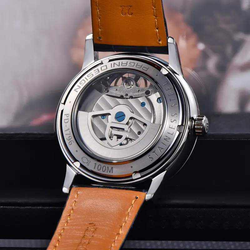 Pagani Design Automatic TourbillonLeather Men's Watch- PD-1796